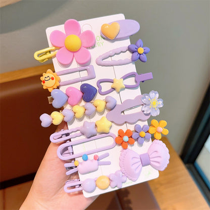 Kids Hair Clip Flower Hair Tie Hair Accessory Elastic Band Girl Headband Hairpin