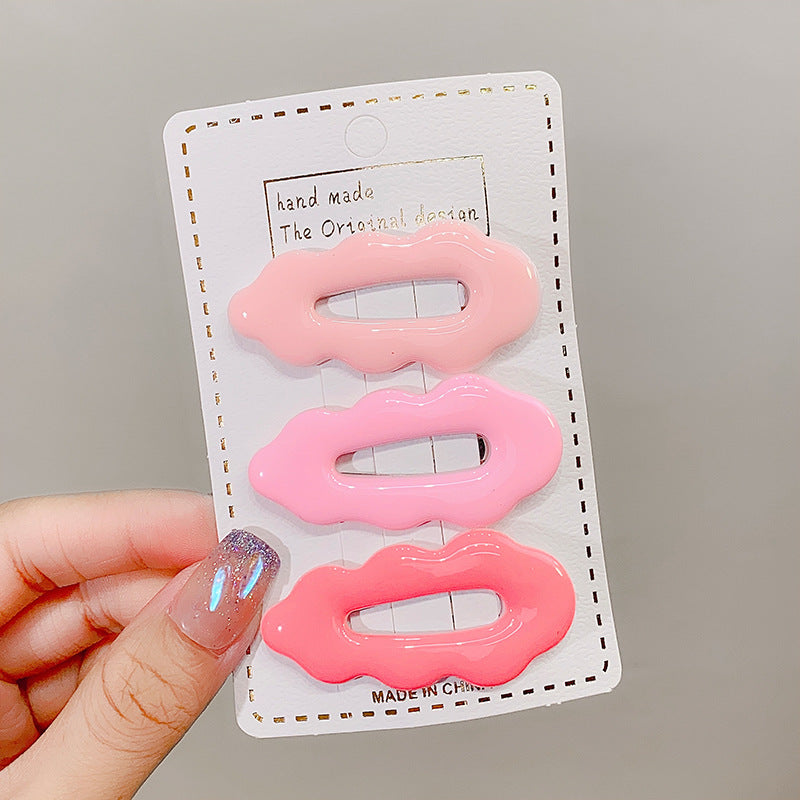 Hair Clip Side Bangs Hair Clip Heart BB Clip Kids Hairpin Head Accessory