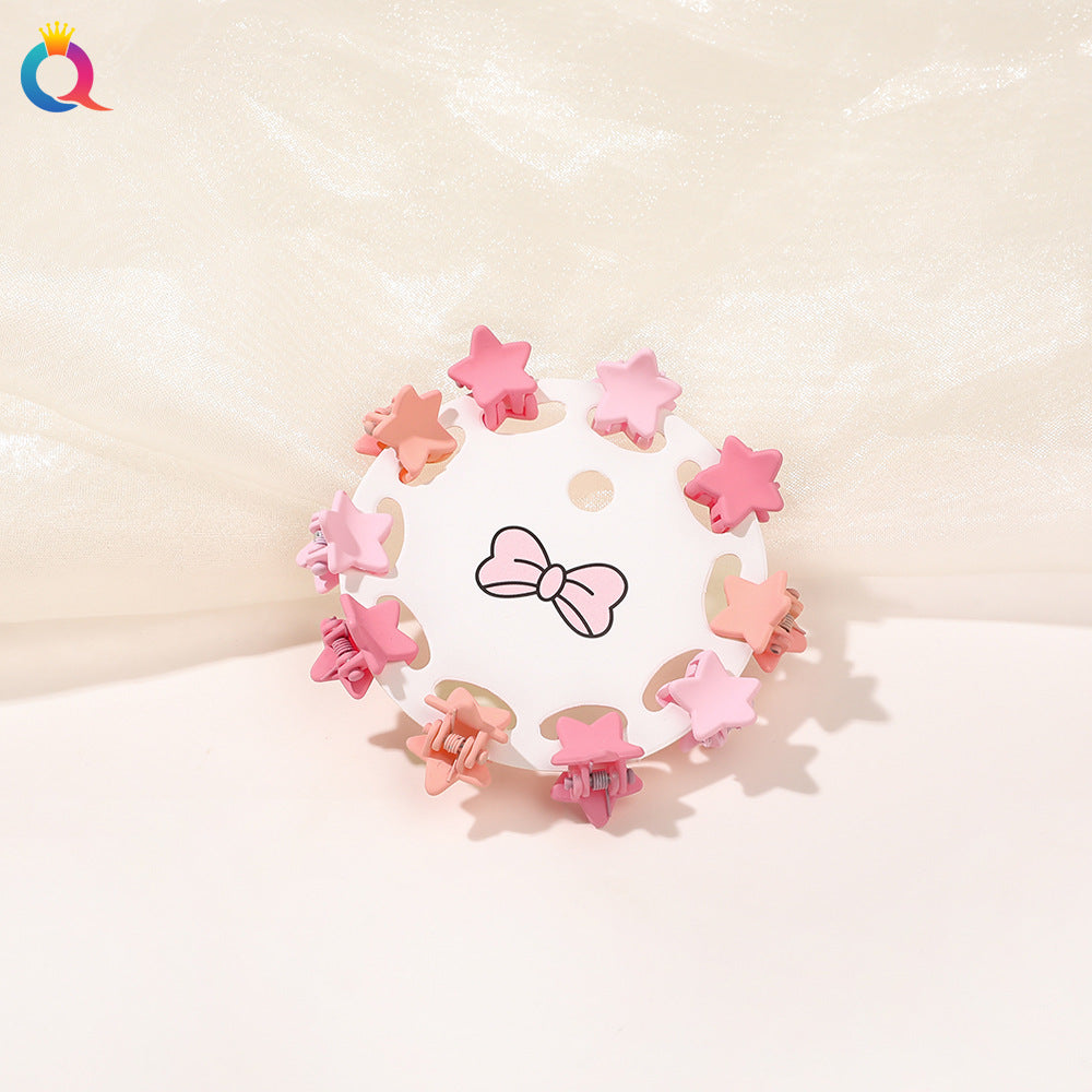 Mini Hair Clip Kids Hair Clip Colorful Braiding Bangs Flyaway Hair Hair Accessory