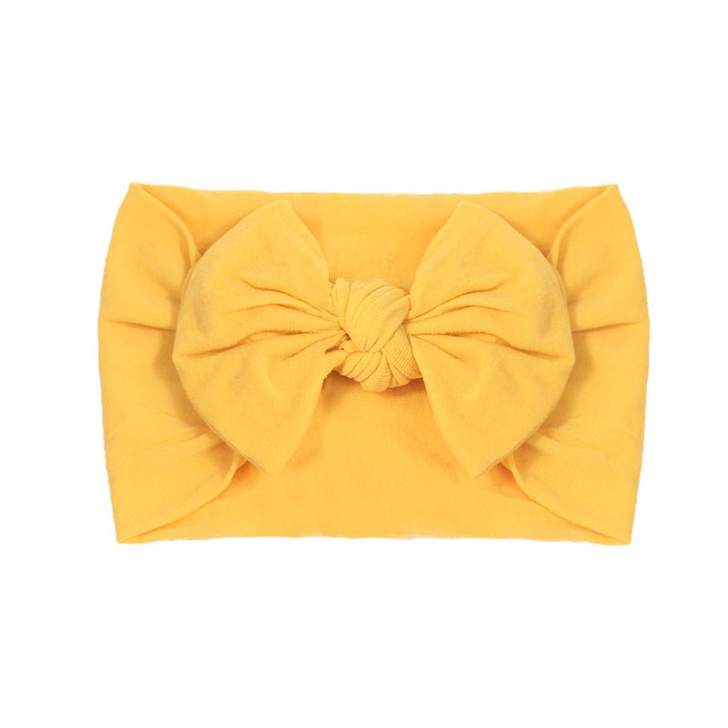 Handmade Kids Hair Band Nylon Baby Bow Invisible Headband