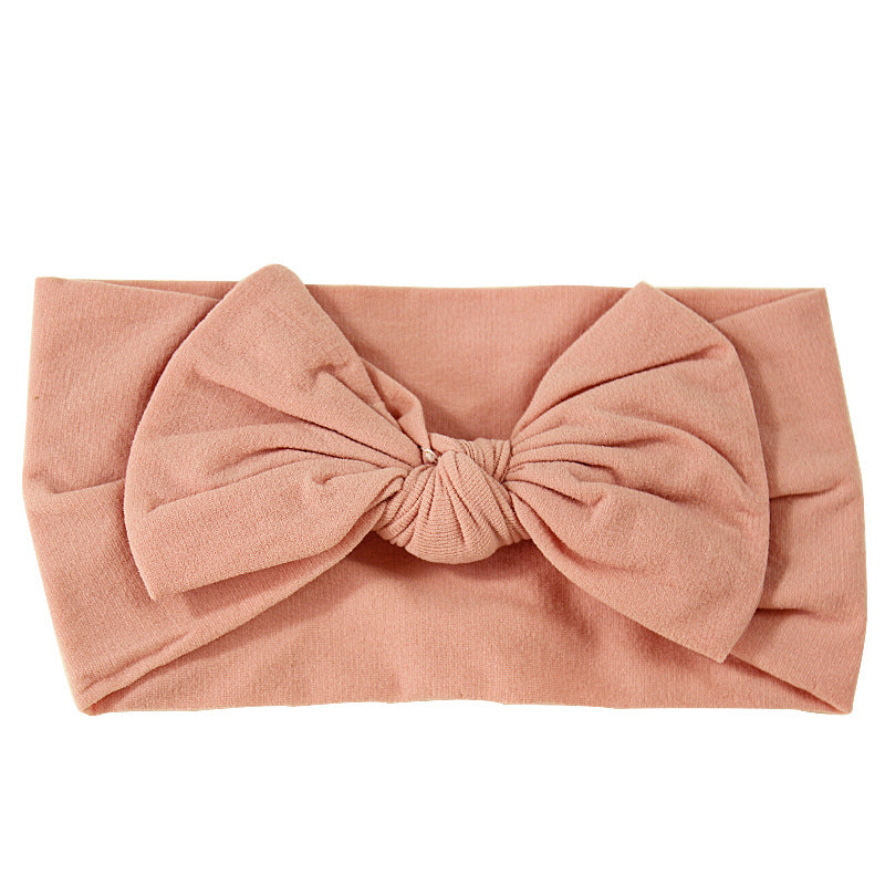 Handmade Kids Hair Band Nylon Baby Bow Invisible Headband