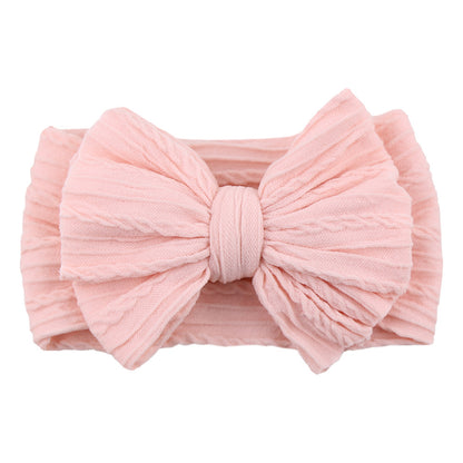 Kids Hair Band Baby Nylon Elastic Headband Bow Hair Accessory