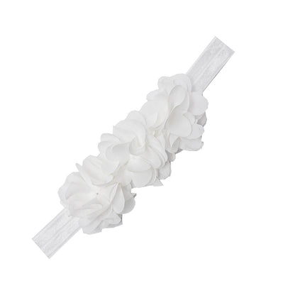 Kids Hair Band Handmade 3 Pearl Headband Head Accessory Elastic Hair Band