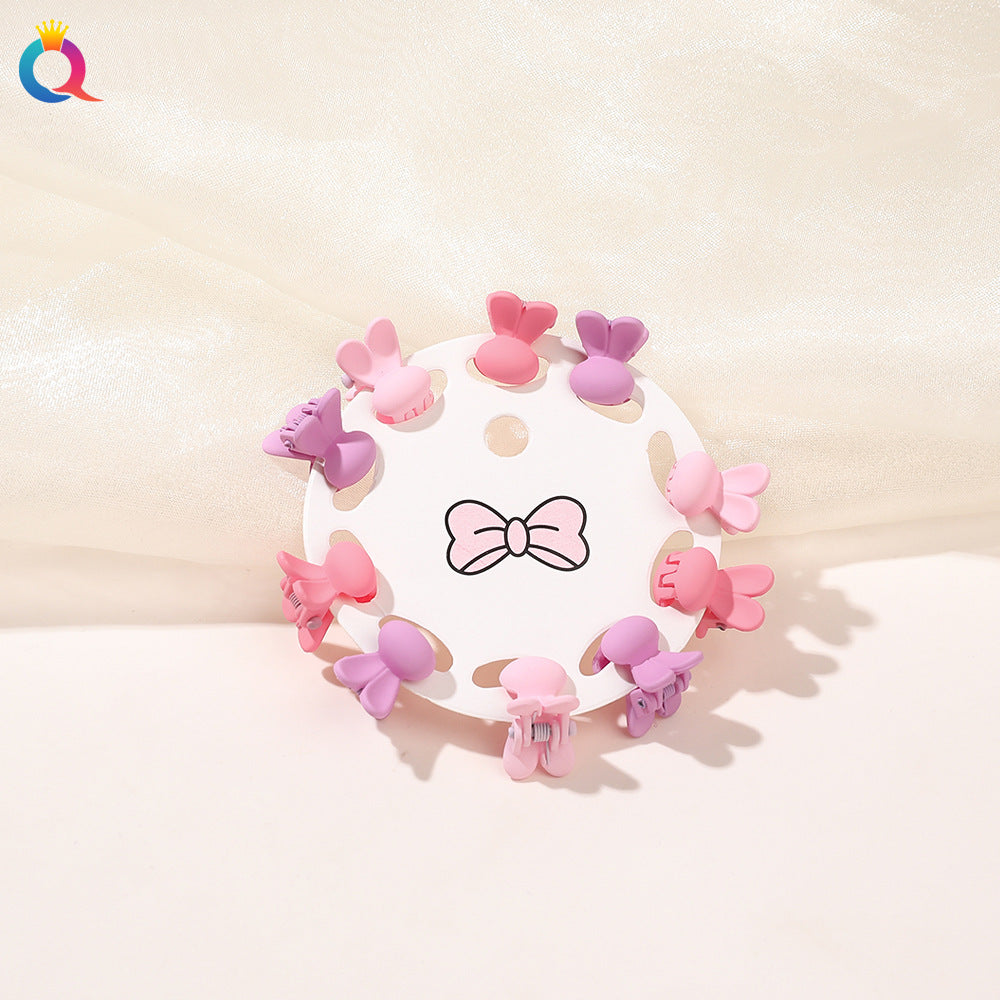 Mini Hair Clip Kids Hair Clip Colorful Braiding Bangs Flyaway Hair Hair Accessory