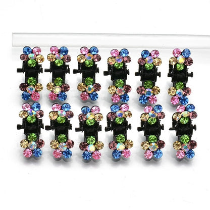 Kids Mini Hair Clip Flyaway Hair Crystal Head Accessory Cute Hairpin Hair Clip