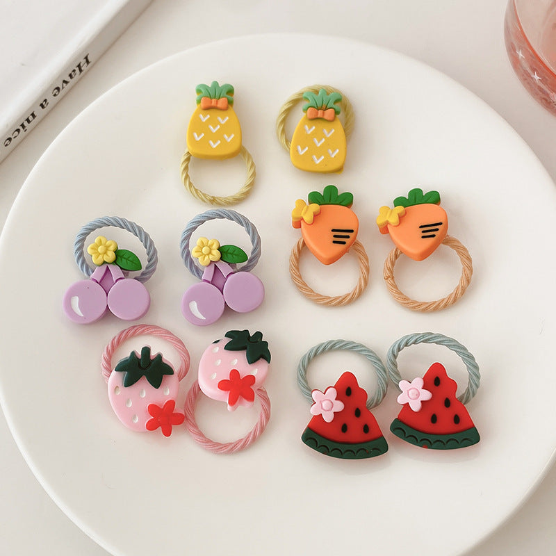 Kids Hair Tie Gentle on Hair Elastic Band Headband Small Hair Accessory Hair Tie Set Elastic Band