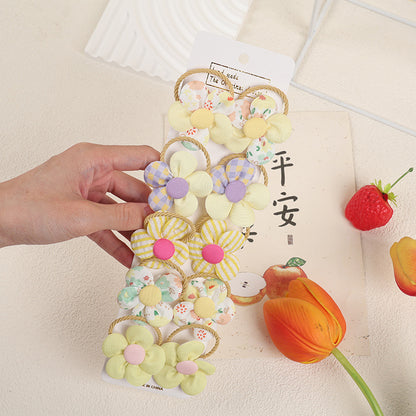 Kids Hair Clip Flower Hair Tie Hair Accessory Elastic Band Girl Headband Hairpin