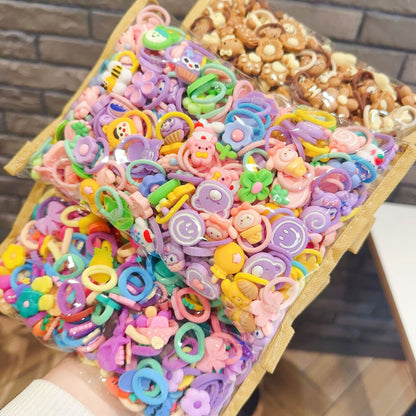 Small Kids Elastic Band High Elasticity Hair Tie Cartoon Hair Tie