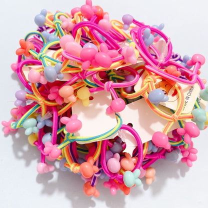 Kids Small Colorful Elastic Band Acrylic Cartoon Headband Girl Elastic Band Head Accessory Hair Accessory