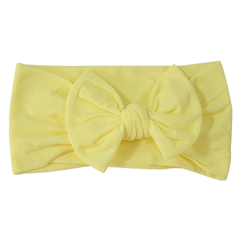 Handmade Kids Hair Band Nylon Baby Bow Invisible Headband