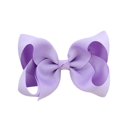Kids Hair Clip Bow Head Accessory 4 Side Clip