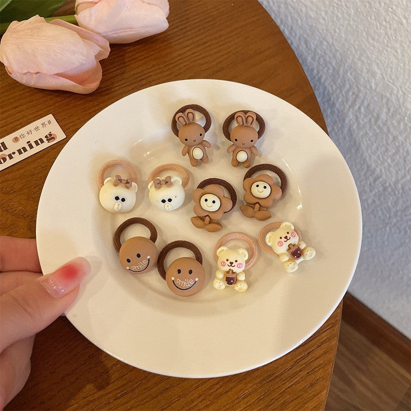 Kids Hair Accessory Cute Headband Elastic Band Hair Tie Hair Tie