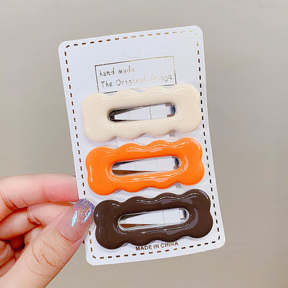 Hair Clip Side Bangs Hair Clip Heart BB Clip Kids Hairpin Head Accessory