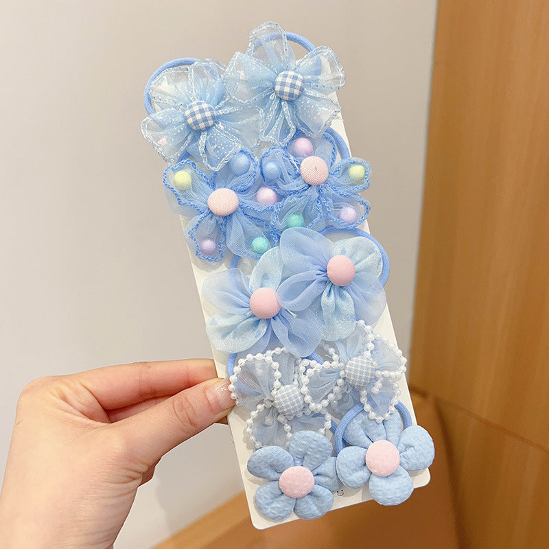 Kids Hair Clip Flower Hair Tie Hair Accessory Elastic Band Girl Headband Hairpin