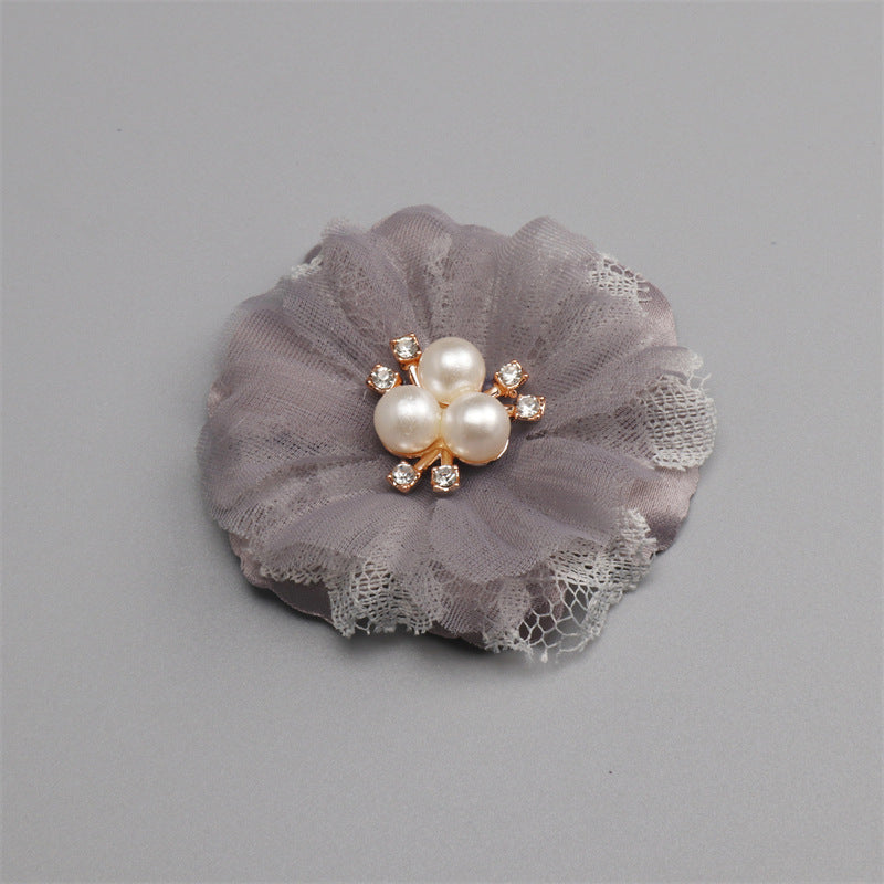 Fabric Handmade DIY Head Accessory Hair Clip Flower Accessory