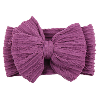 Kids Hair Band Baby Nylon Elastic Headband Bow Hair Accessory