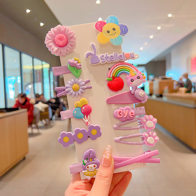 Kids Hair Clip Flower Hair Tie Hair Accessory Elastic Band Girl Headband Hairpin