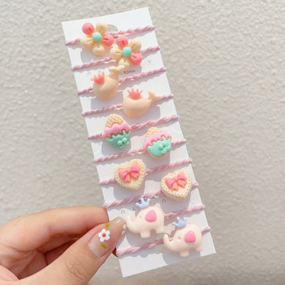 Kids Hair Tie Gentle on Hair Elastic Band Headband Small Hair Accessory Hair Tie Set Elastic Band