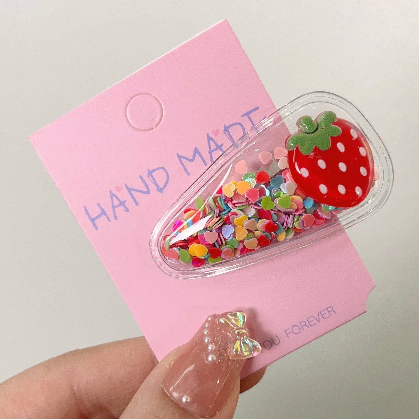 Colorful Transparent Kids Hair Clip Glitter Hairpin Cute Side Clip Girl Hair Accessory