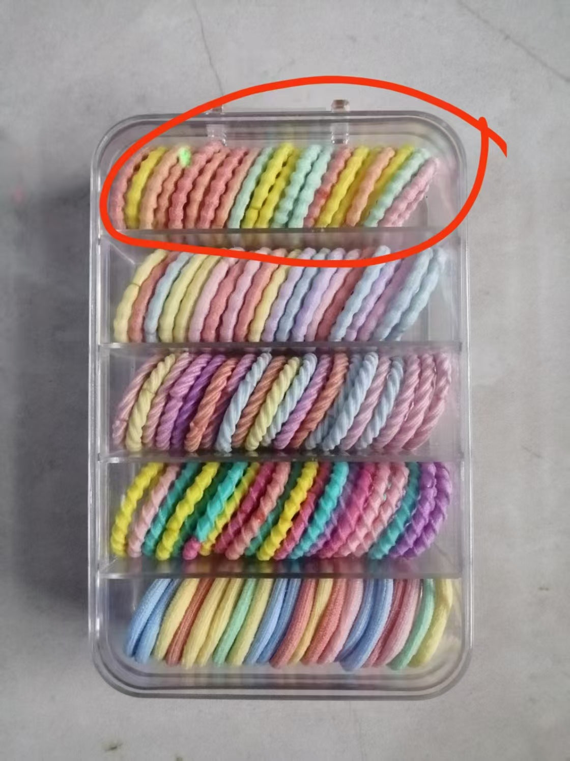 Kids Hair Tie Elastic Band Nylon Colorful Hair Accessory