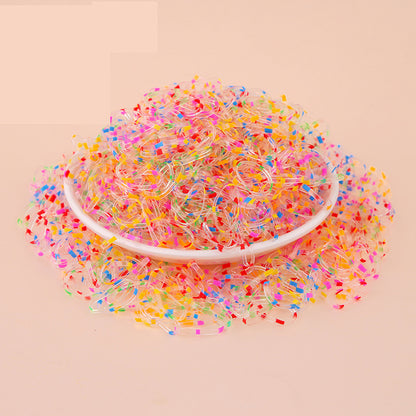 Black Elastic Band High Elasticity Elastic Band Headband Hair Tie