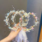 Kids Hair Accessory Girl Flower Pearl Head Accessory