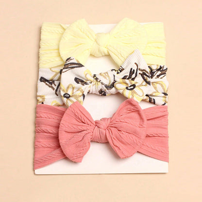 3pcs Kids Cute Bow Hair Band Baby Hair Band