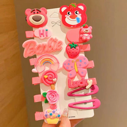 Kids Hair Clip 14 Cute Cartoon Hairpin Flower Head Accessory
