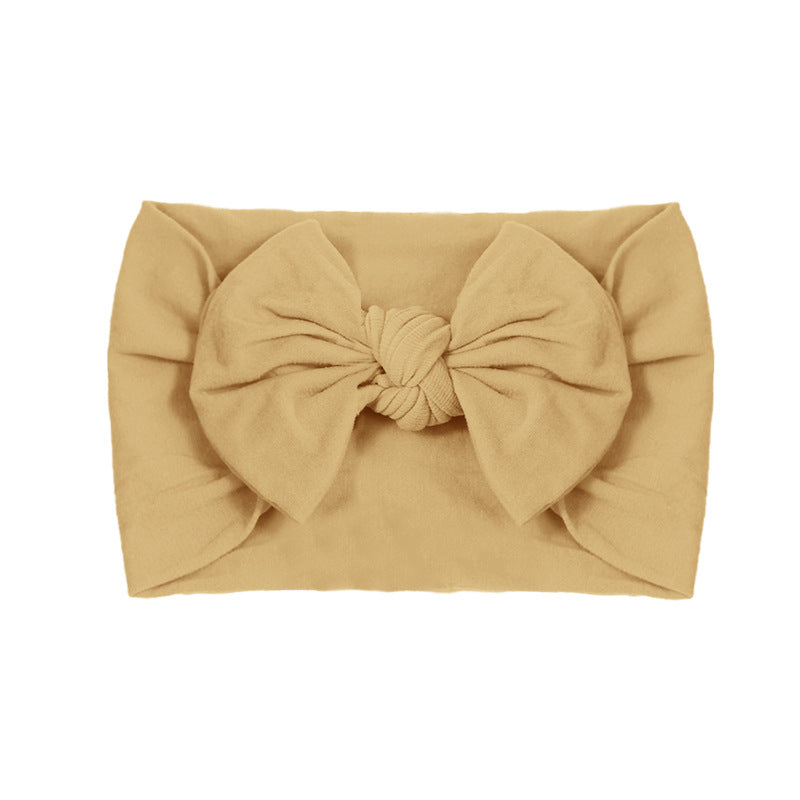 Handmade Kids Hair Band Nylon Baby Bow Invisible Headband