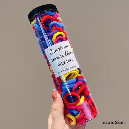 Kids Hair Tie Elastic Band Nylon Colorful Hair Accessory