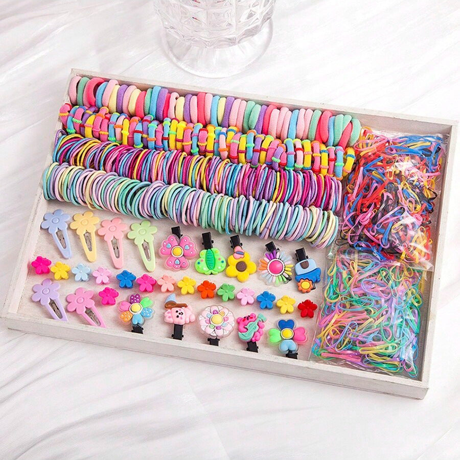 Kids Head Accessory Hair Clip Hairpin Set Hair Tie Girl Side Clip Hair Accessory Hair Tie