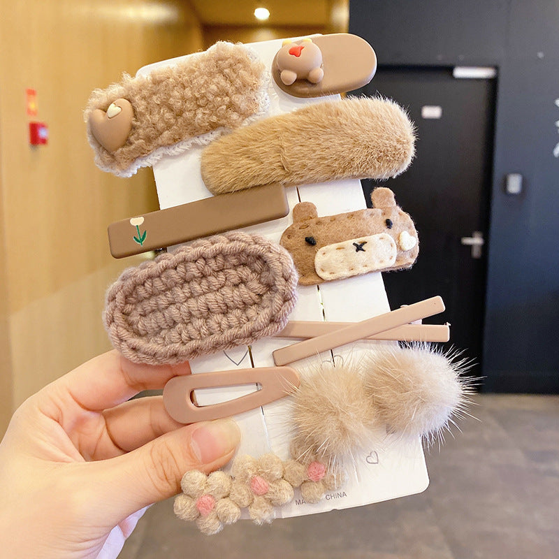 Kids Hair Clip Hairpin Cute Girl Head Accessory BB Flyaway Hair Bangs Clip