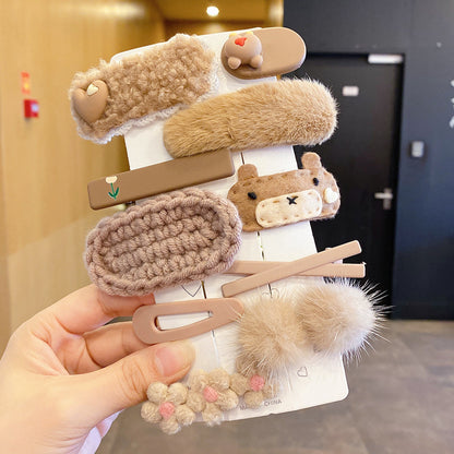 Kids Hair Clip Hairpin Cute Girl Head Accessory BB Flyaway Hair Bangs Clip