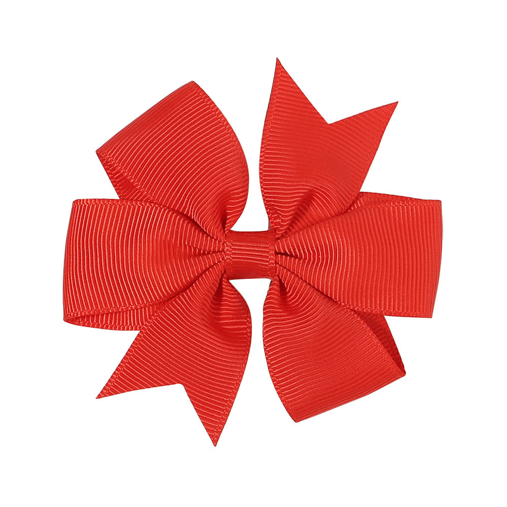 Handmade V Bow Hair Clip Hair Accessory Kids Head Accessory 564