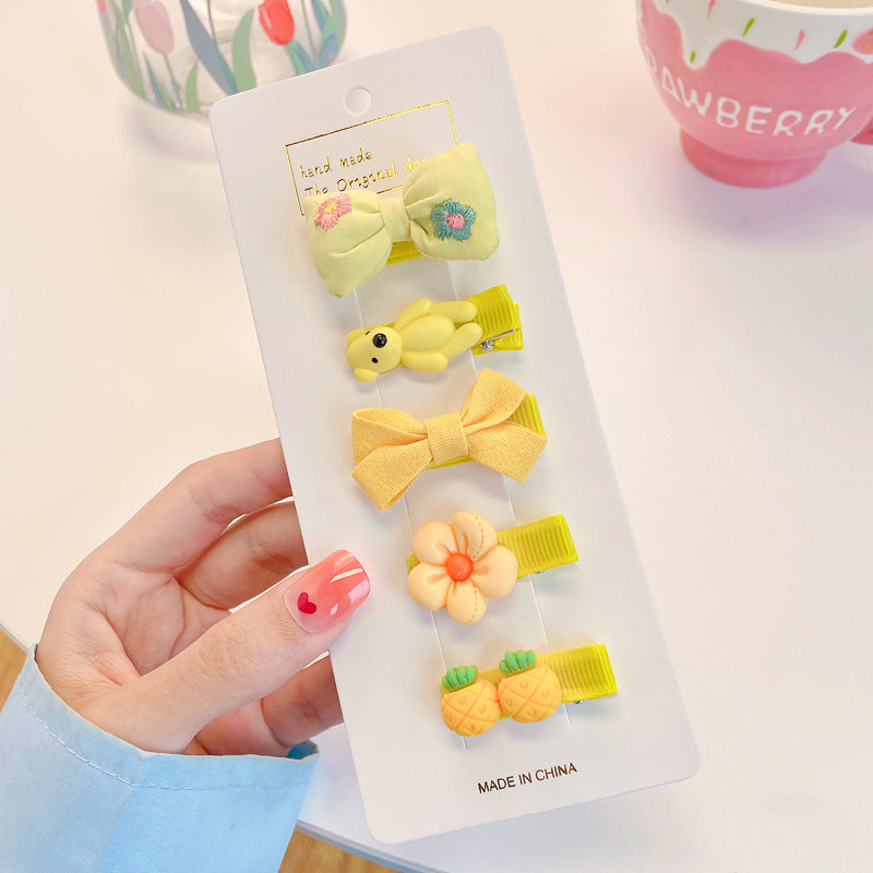 Kids Hair Clip Hairpin Cute Girl Head Accessory BB Flyaway Hair Bangs Clip