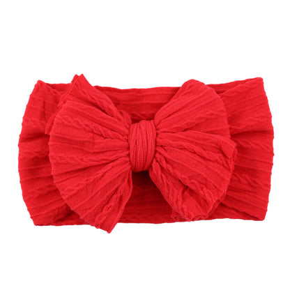 Kids Hair Band Baby Nylon Elastic Headband Bow Hair Accessory