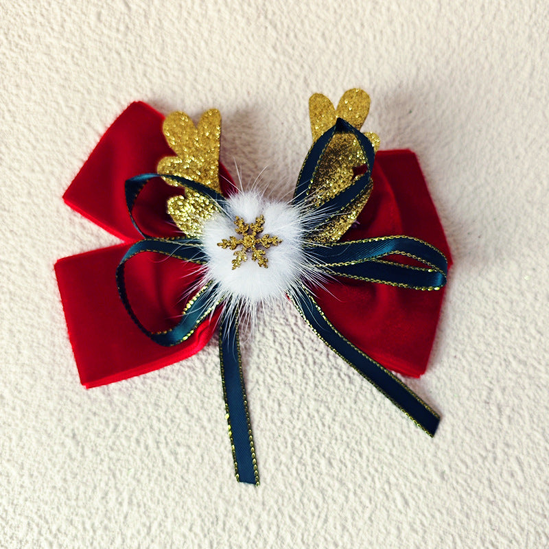 Head Accessory Bow Hairpin Cute Cartoon Kids