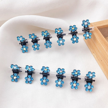 Kids Mini Hair Clip Flyaway Hair Crystal Head Accessory Cute Hairpin Hair Clip