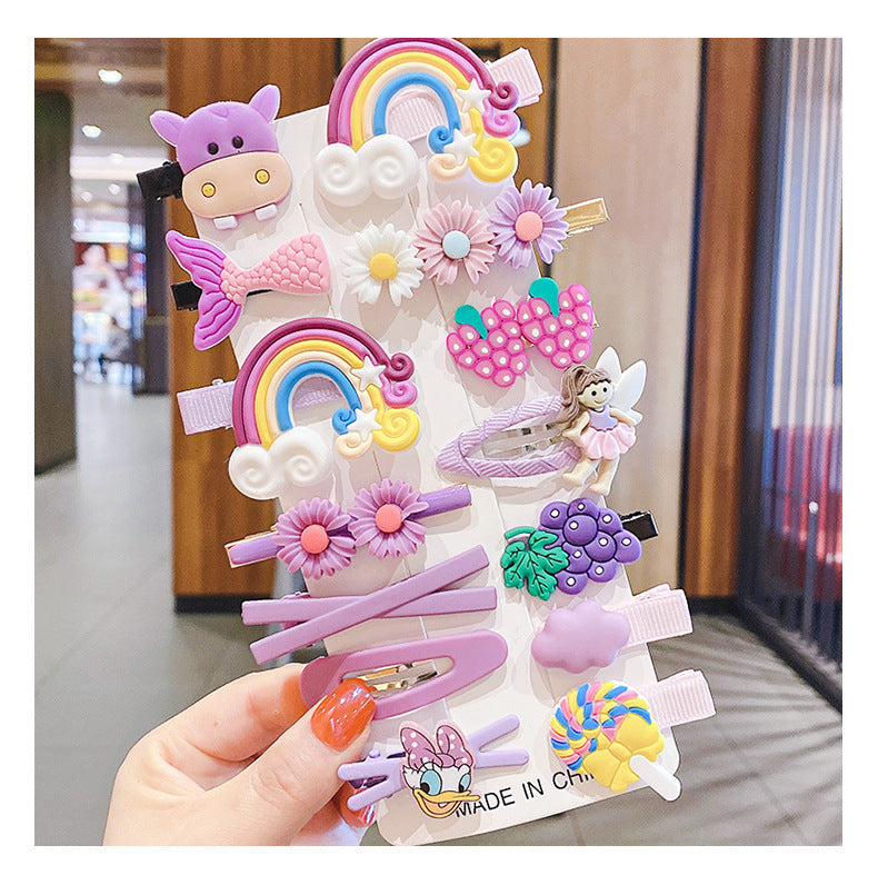 Kids Hair Clip Flower Hair Tie Hair Accessory Elastic Band Girl Headband Hairpin