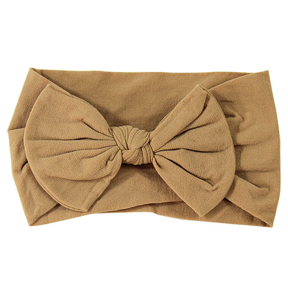 Handmade Kids Hair Band Nylon Baby Bow Invisible Headband