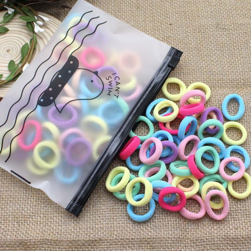 Kids Hair Tie Elastic Band Nylon Colorful Hair Accessory