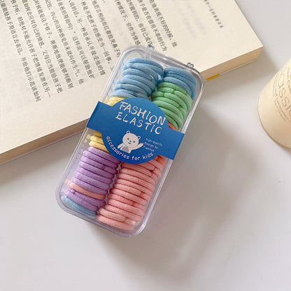 Colorful Elastic Band High Elasticity Gentle on Hair Hair Tie Kids Headband Small Elastic Band