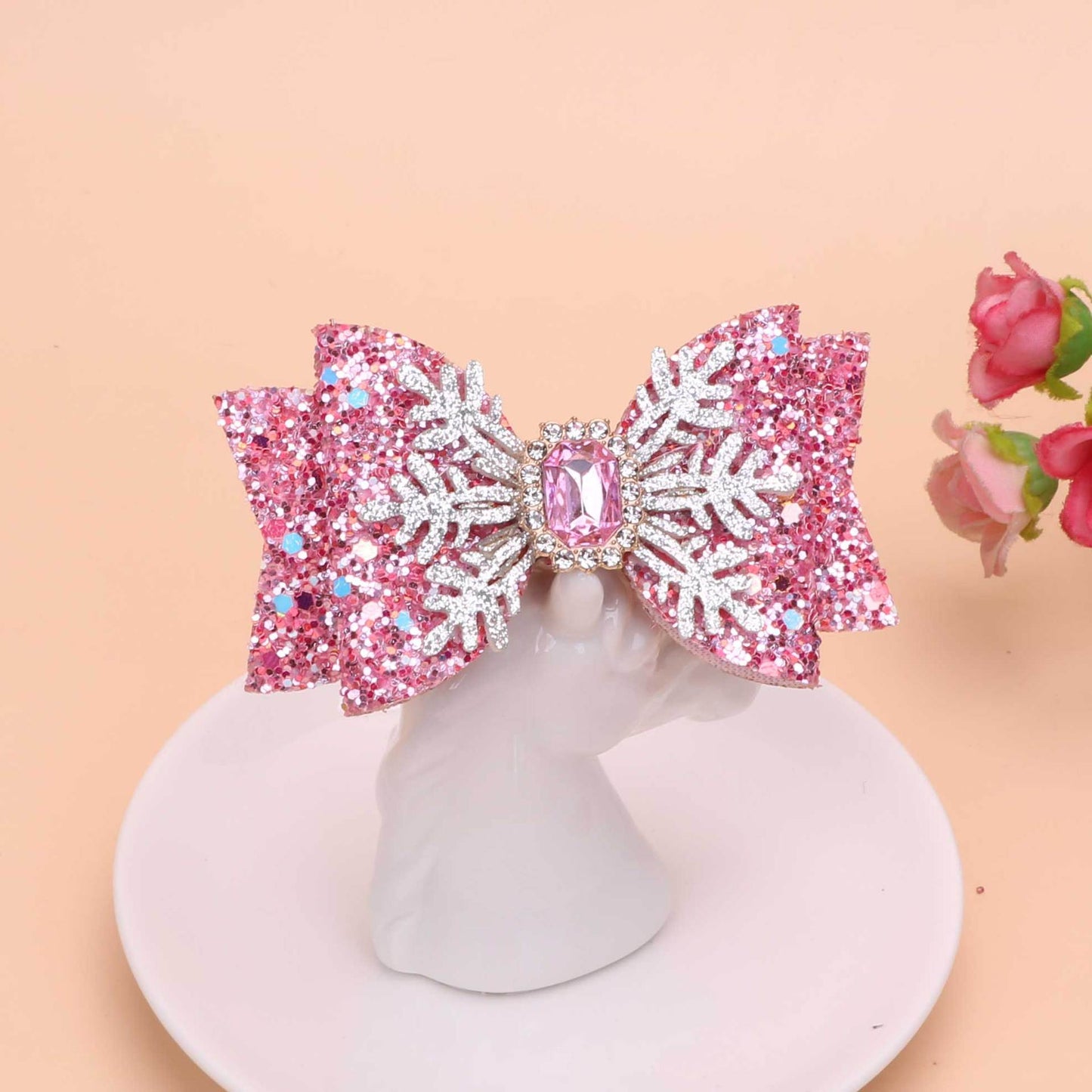 Kids Bow Crystal Hairpin Hair Accessory