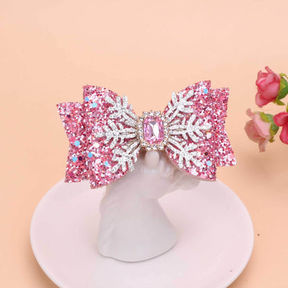 Kids Bow Crystal Hairpin Hair Accessory
