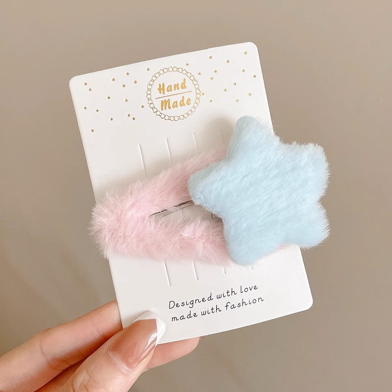 Bangs Clip Kids Flyaway Hair Head Accessory Cute Star