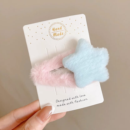 Bangs Clip Kids Flyaway Hair Head Accessory Cute Star