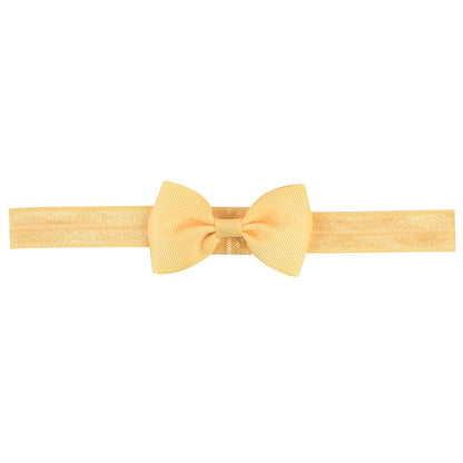 644 Kids Bow Hair Band Small Bow Elastic Headband