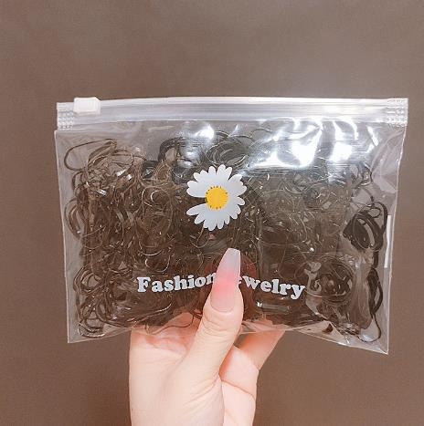 Elastic Band Kids Headband Black Hair Tie