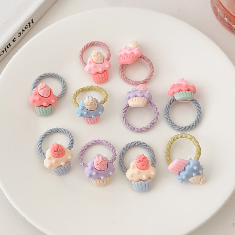 Kids Hair Tie Gentle on Hair Elastic Band Headband Small Hair Accessory Hair Tie Set Elastic Band