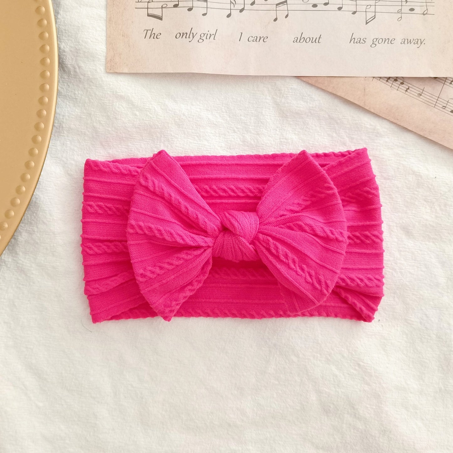 Elastic Nylon Hair Band Bow Baby Head Accessory Hair Accessory